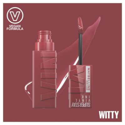 Maybelline SuperStay Vinyl Ink Long Lasting Liquid Lipstick, 40 Witty, 4.2ml thumbnail 3