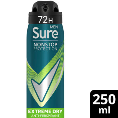 Sure Men Nonstop Protection Anti-Perspirant Aerosol Extreme Dry 250ml