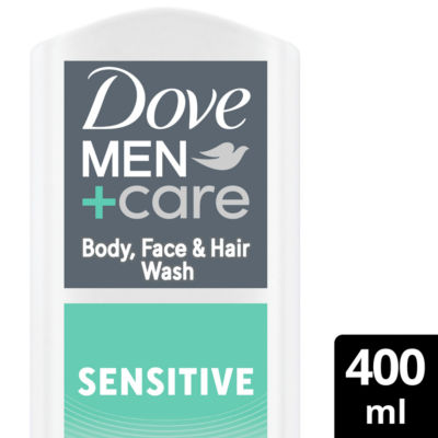 Dove Men+Care 3-in-1 Hair, Body and Face Wash Hydrating Sensitive 400 ml