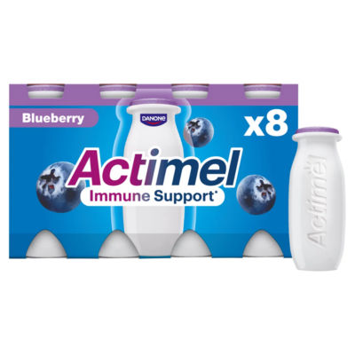 Blueberry Immune Support Yoghurt Drink Multipack, 8x100g thumbnail 2