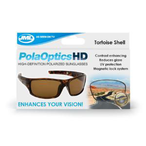 PolaOptics HD Sunglasses - High-definition polarized sunglasses with built-in magnetic clip