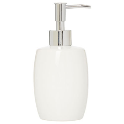 White Ceramic Soap Dispenser