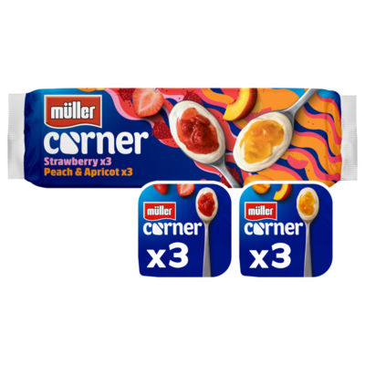 Corner Strawberry and Peach & Apricot Yogurts thumbnail 2