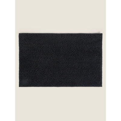 Dark Grey Chenille Bath Mat