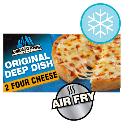 2 Deep Dish Four Cheese Mini Pizzas 2 x 148g