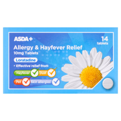 Allergy & Hayfever Relief Loratadine 10mg 14 Tablets thumbnail 2