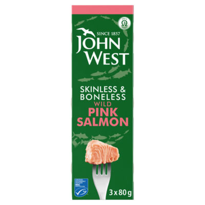 Skinless & Boneless Wild Pink Salmon 3 x 80g thumbnail 2