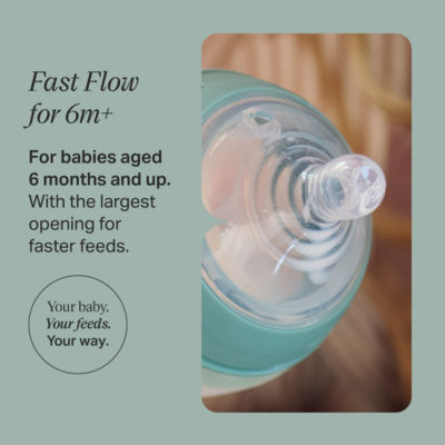 2x Natural Start Baby Bottle Teats, Breast-like Shape, 6+ Months thumbnail 4