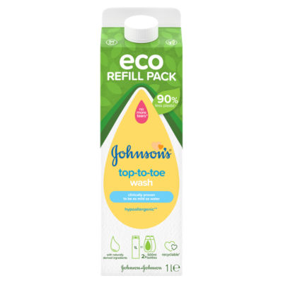 JOHNSON'S Baby Top-To-Toe 1L Refill thumbnail 2