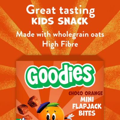 Kids Snack Chocolate Orange Mini Flapjack Oaty Bar Bites Multipack 4x23g thumbnail 3