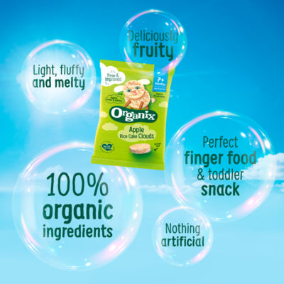 Summer Fruits Rice Cake Clouds Organic Baby Snacks 40g 7 months+ thumbnail 3