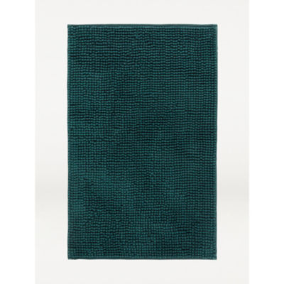 Chenille Bath Mat - Dark Green thumbnail 2