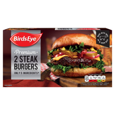 2 5oz Steak Burgers 284g