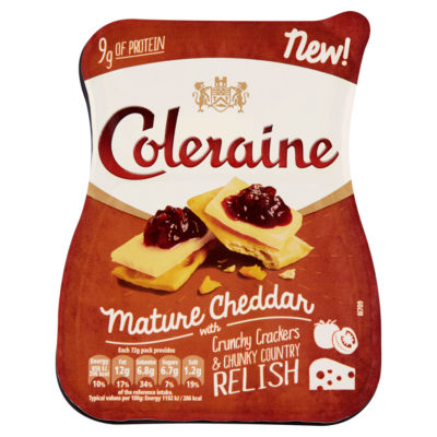 Mature Cheddar with Crunchy Crackers & Chunky Country Relish 72g