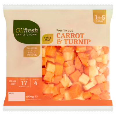 Family Grown Freshly Cut Carrot Turnip 500g thumbnail 2