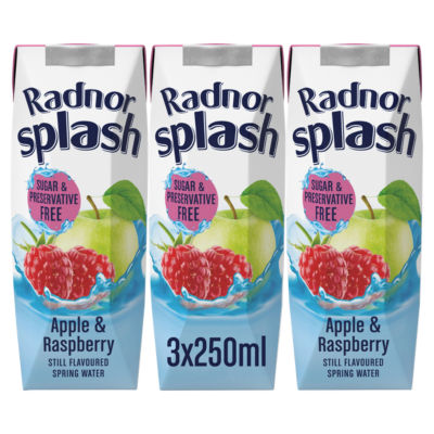 Apple & Raspberry Still Flavoured Spring Water 3 x 250ml thumbnail 2