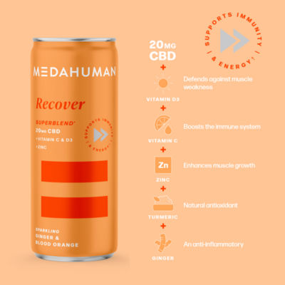 RECOVER, Sparkling 20mg CBD Drink (250ml) thumbnail 3