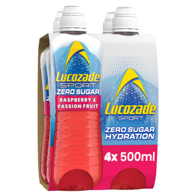 Sport  Drink Zero Sugar Raspberry & Passion Fruit 4 x 500ml