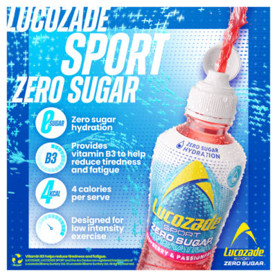Sport  Drink Zero Sugar Raspberry & Passion Fruit 4 x 500ml thumbnail 4