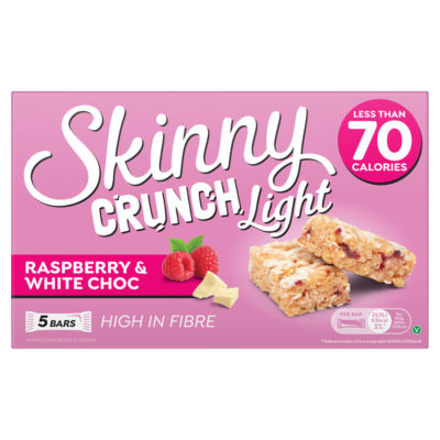 Crunch Light Raspberry & White Choc Bars 5 x 19g thumbnail 2