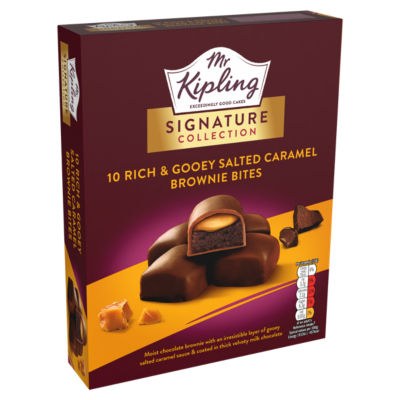Signature Salted Caramel Brownie Bites Cakes 10 Pack thumbnail 4