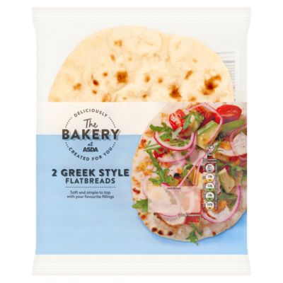 The BAKERY at ASDA 2 Plain Flatbreads