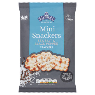 of Yorkshire Mini Snackers Sea Salt & Black Pepper Crackers 85g thumbnail 2