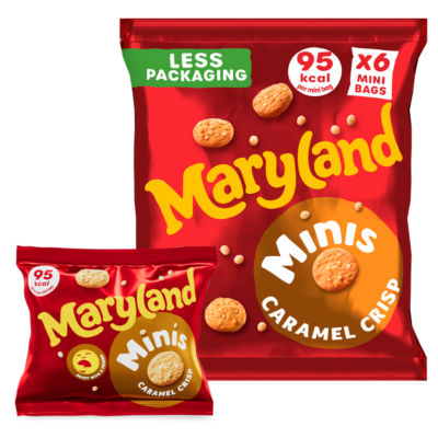 Cookies Minis Caramel Crisp 6 Multipacks thumbnail 2