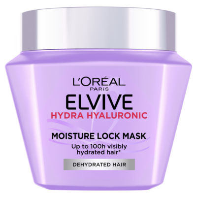 Elvive Hydra Hyaluronic Moisture Wrapping Mask, For Dry or Dehydrated Hair, 300ml