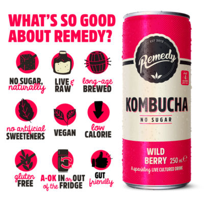 Kombucha Wild Berry 4 x 330ml thumbnail 3