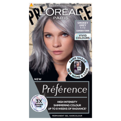 Preference Vivids 9.112 Smokey Grey: Long-lasting, high-intensity permanent hair colour. thumbnail 2