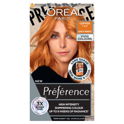 Preference Vivids 7.432 Copper: Long-lasting, high-intensity permanent hair colour. thumbnail 2