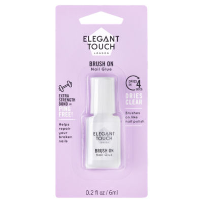 Brush On Nail Glue Clear 6ml thumbnail 2
