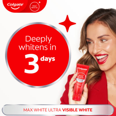 Max White Ultra Visible White Teeth Whitening Toothpaste 75ml thumbnail 3
