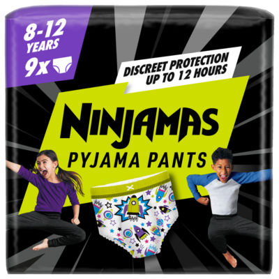 Pyjama Pants Unisex Spaceships, 8 - 12 Years, 9 Pyjama Pants, 27kg-43kg