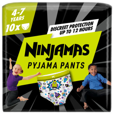 Pyjama Pants Unisex Spaceships, 4 - 7 Years, 10 Pyjama Pants, 17kg-30kg