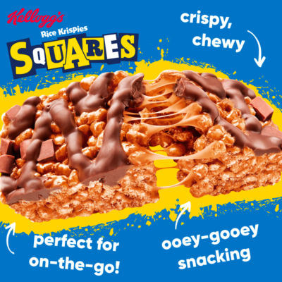 Rice Krispies Squares Caramel & Chocolate Snack Bars 8x36g thumbnail 3