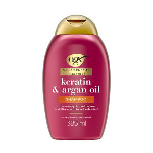 5-in-1 benefits Frizz Free+ Keratin & Argan Oil Shampoo, 385ml thumbnail 2