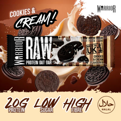 Raw Cookies & Cream Protein Flap Jack 75g thumbnail 3