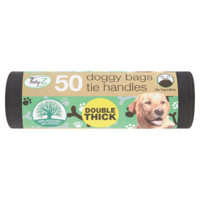 50 Doggy Bags Tie Handles