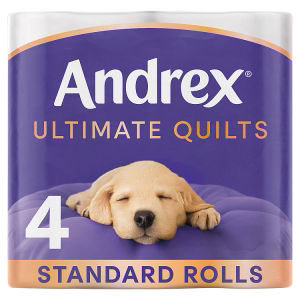 Andrex Ultimate Quilts Toilet Tissue 4 Standard Rolls
