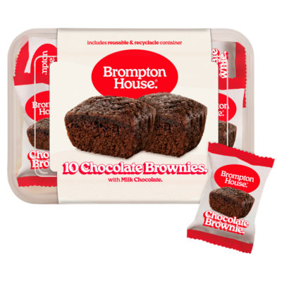 Chocolate Brownies with Milk Chocolate 10 x 20g (200g) thumbnail 2