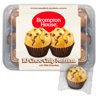 Choc Chip Muffins with Milk Chocolate (10 x 25g) 250g thumbnail 2