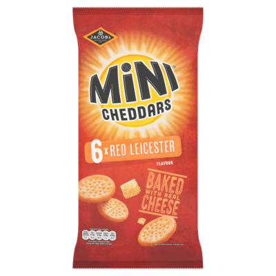 Jacob's Mini Cheddars Red Leicester Multipack Snacks