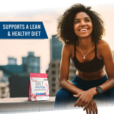 Strawberry Milkshake Diet Protein 450g thumbnail 4