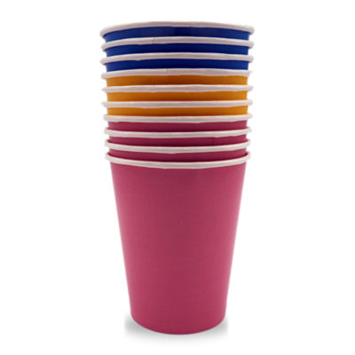 10 Bright Paper Cups