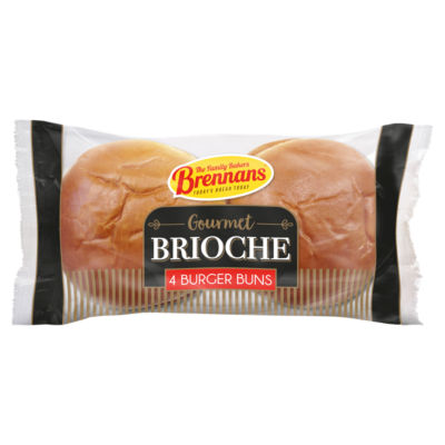 Gourmet Brioche 4 Burger Buns 320g thumbnail 2