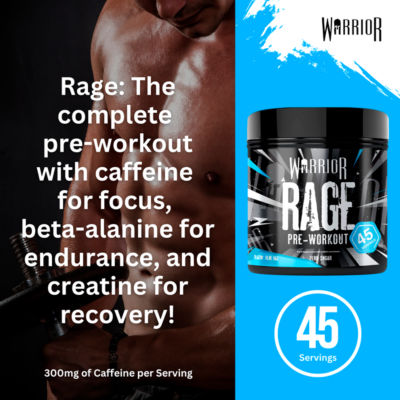 Rage Pre-Workout Blazin Blue Raz 392g thumbnail 4
