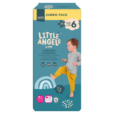 Little Angels by  Comfort & Protect Size 6 13-18kg 54 Nappies thumbnail 2