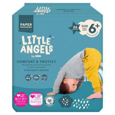 Little Angels by  Comfort & Protect Size 6+ 16kg+ 26 Nappies thumbnail 2